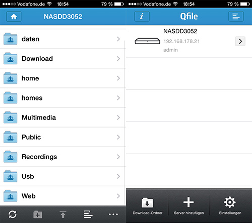 QNAP Qfile - für den Zugriff vom Smartphone