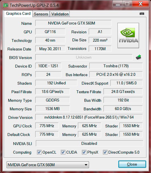 Dell Latitude E6520 Deckel