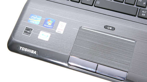 Toshiba Qosmio X770 touchpad