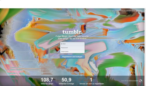 Tumblr Screen