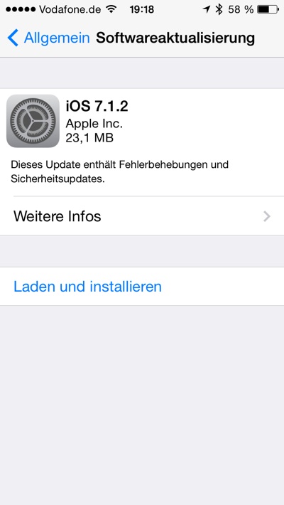 Apple iOS 7.1.2