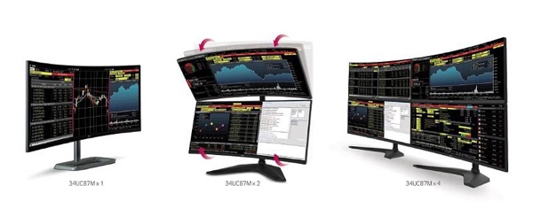 LG 34UC87M - UltraWide-Monitor für Multi-Monitor-Setups