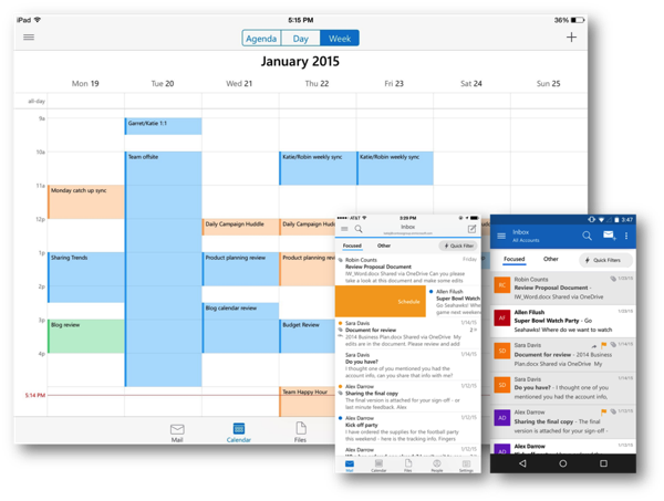 Microsoft Outlook für iOS