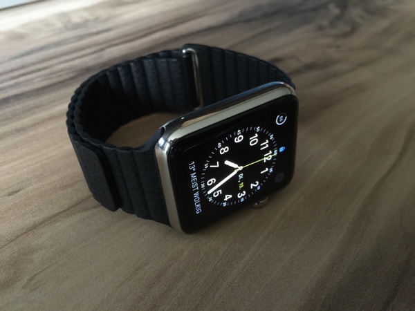 Apple Watch Stainless Steel 42 mm mit Lederarmband