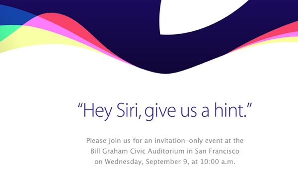 Einladung von Apple zum Event am 9. September