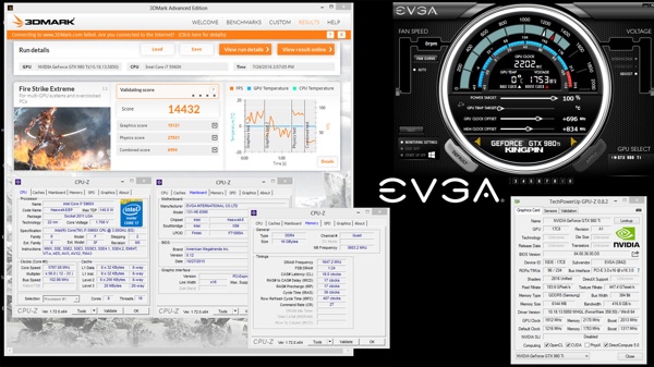 Neuer Weltrekord einer GeForce GTX 980 Ti von EVGA bei 2.200 MHz