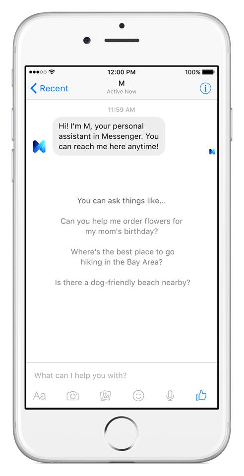 Facebook M - digitaler Assistent in der Messenger App