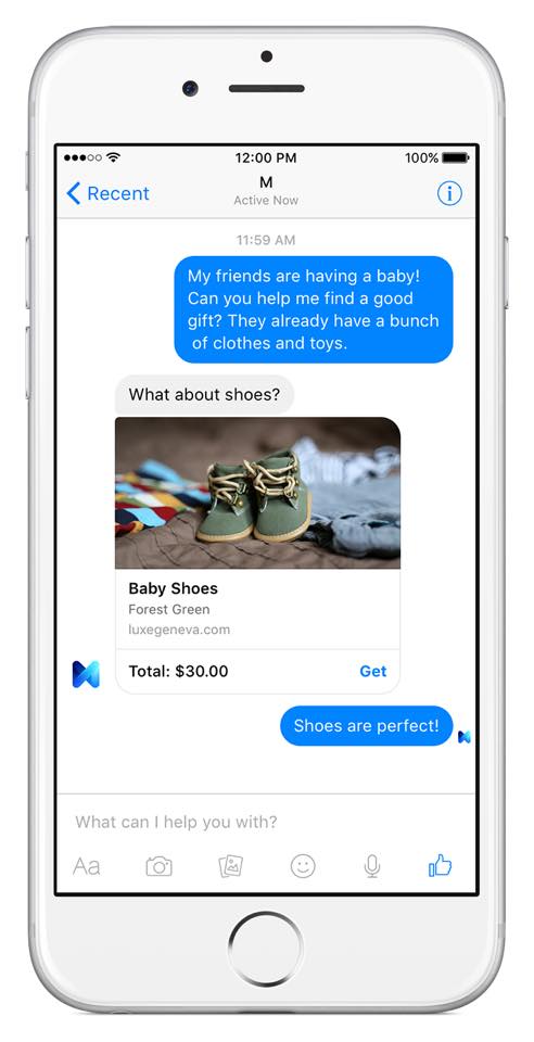 Facebook M - digitaler Assistent in der Messenger App