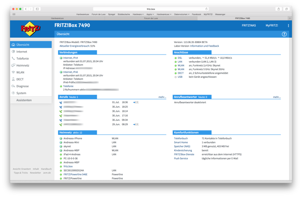 FRITZ!OS 6.35 Beta für die FRITZ!Box 7490