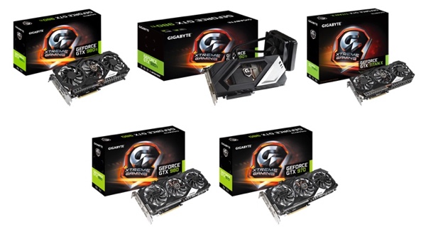 Vollständige Xtreme-Gaming-Serie von Gigabyte