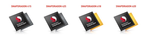 Die Qualcomm-Prozessoren Snapdragon 620, 618, 425 und 415