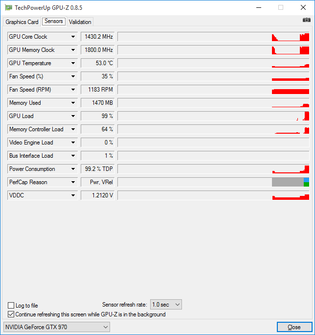 GPU-Z-Screenshot der Zotac GeForce GTX 970 AMP! Extreme Core Edition