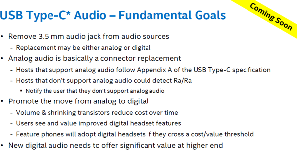 Intel USB Typ-C Digital Audio Technologie