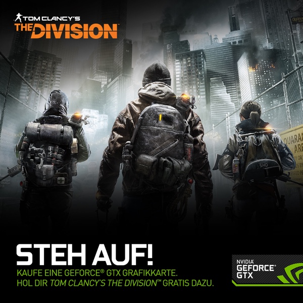 The Division Bundle mit einiger ausgewählter GeForce-Hardware