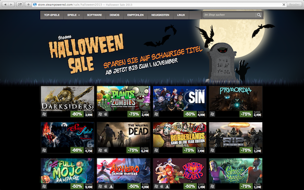 steam halloween sale 2013