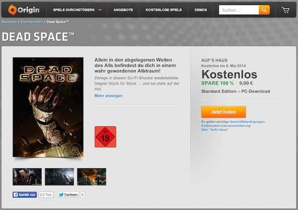 ea origin deadspace free k