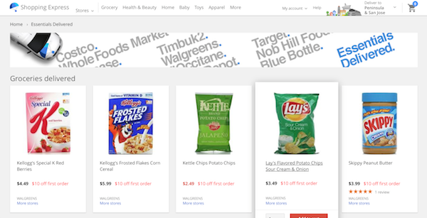 google shopping express k