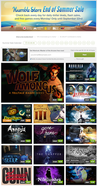 humble bundle store end of summer14 k