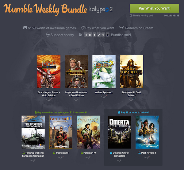 humble wwekly bundle kalypso 9 14 k