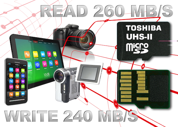 toshiba microsd 260mbs k