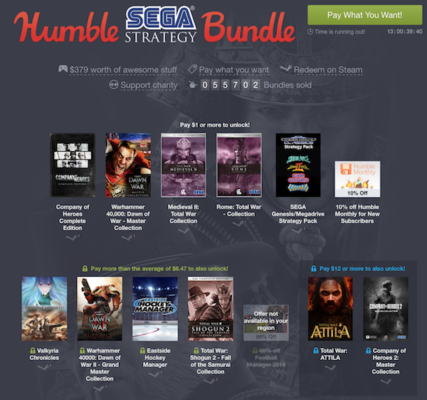 humble sega bundle k