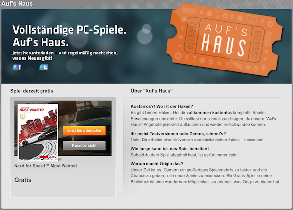 origin aufs haus nfs mostwanted k