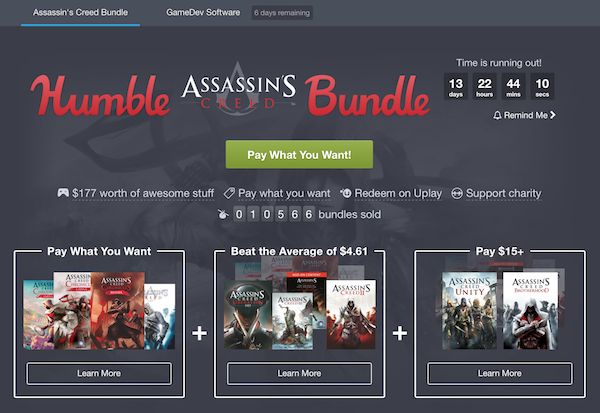 humble bundle assassins creed k