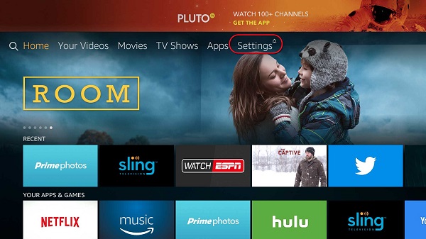 Amazon Fire TV UI 2016