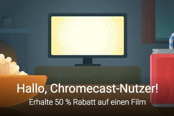 Chromecast 50 Prozent Rabatt