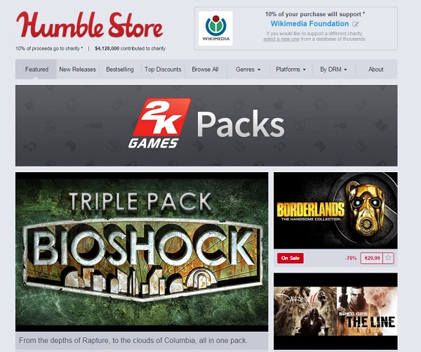 humble store 2k games packs