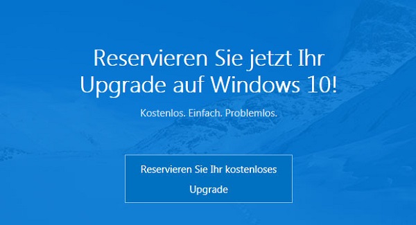 windows 10 upgrade reservieren