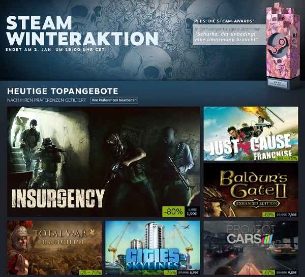 Steam Winteraktion 2016