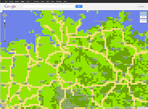 Google Maps in 8-Bit