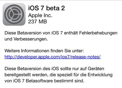 ios7 beta 2