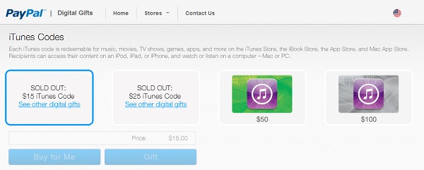 paypal itunes