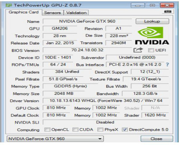 nvidia gtx 960 fälschung