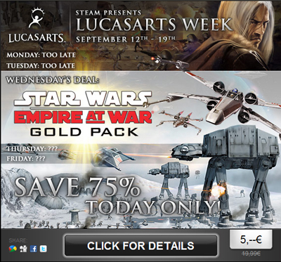 Steam_LucasArts_Week_Mittwoch_Angebot