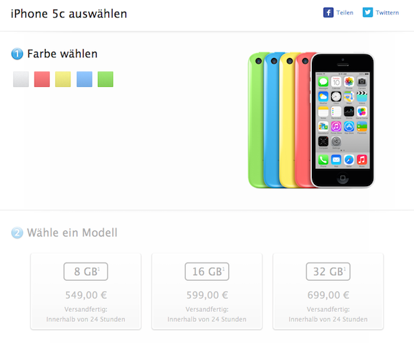 apple iphone 5c 8gb