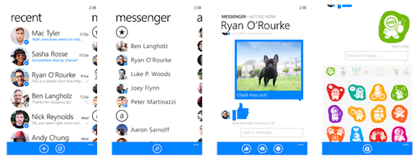 facebook messenger windowsphone