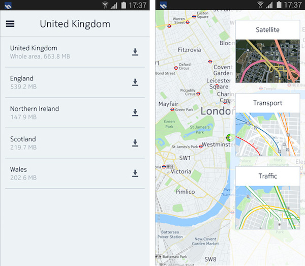 here maps for android