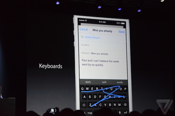ios8 tastatur