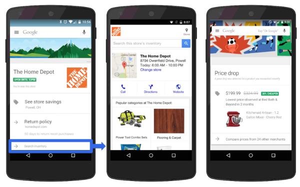 Auch Google Now erhält neue Shopping-Funktionen
