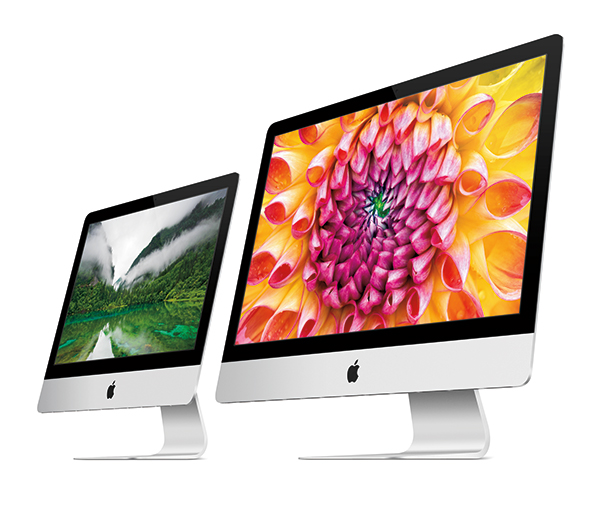 Aktuelle iMac-Modelle mit 21 und 27 Zoll