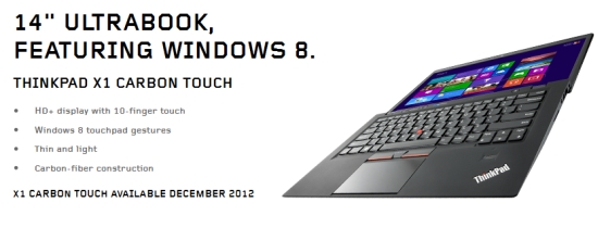 lenovo carbon touch