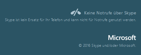 Skype Notruf