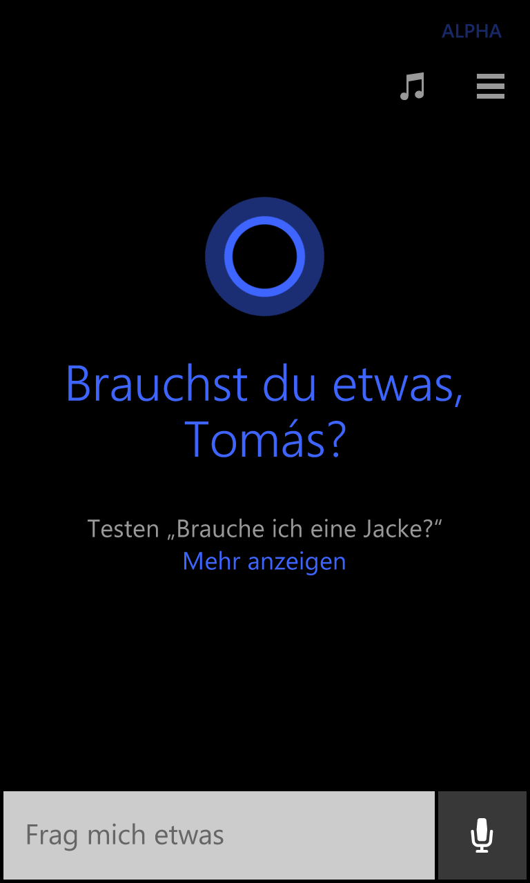 Cortana Deutsch