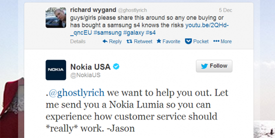 Nokia Sam Tweet