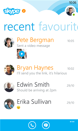 Skype WindowsPhone