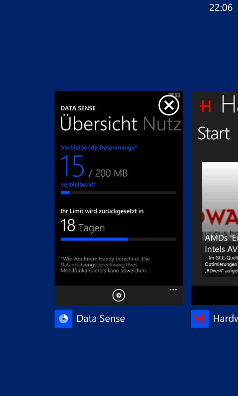 Windows Phone 8 Taskmanager