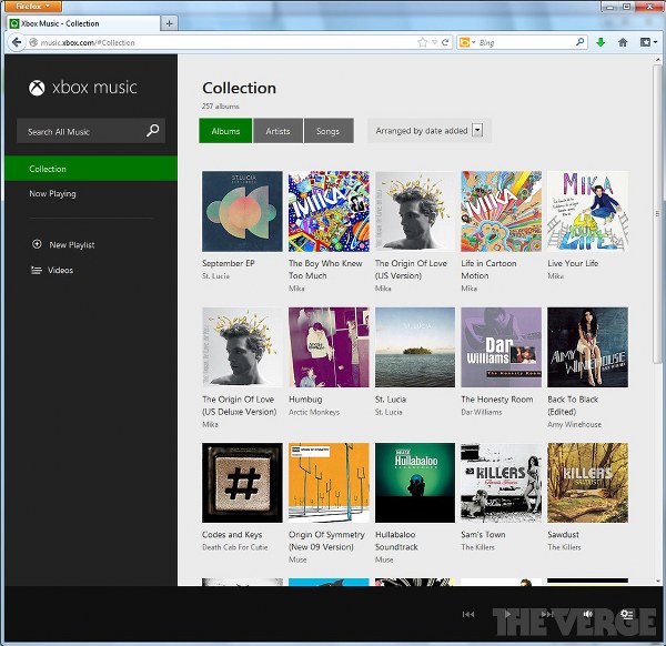 Xbox-Music Webapp